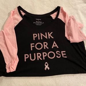 torrid Tops - Torrid pink for a purpose raglan top torrid Tops - Torrid pink for a purpose raglan top